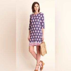 Hatley Lucy dress. Small. Navy and pink